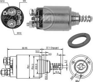 ERA ZM4744 - Тяговое реле, соленоид, стартер unicars.by