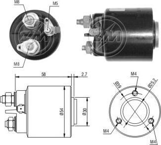 ERA ZM599 - Тяговое реле, соленоид, стартер unicars.by