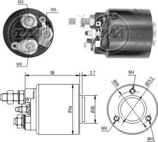 ERA ZM590 - Тяговое реле, соленоид, стартер unicars.by