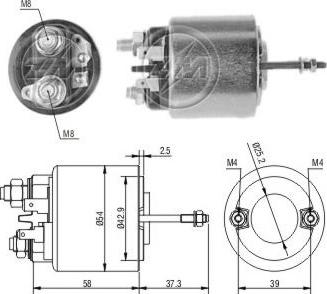 ERA ZM593 - Тяговое реле, соленоид, стартер unicars.by