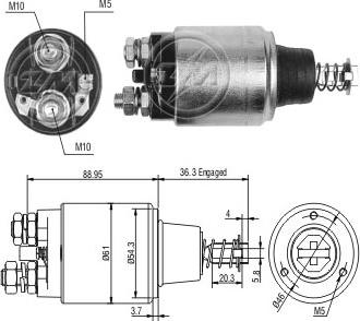 ERA ZM548 - Тяговое реле, соленоид, стартер unicars.by