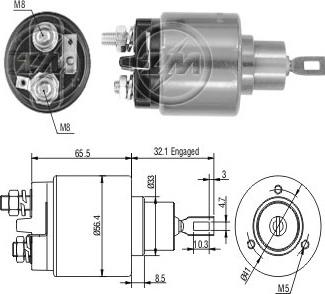 ERA ZM575C - Тяговое реле, соленоид, стартер unicars.by