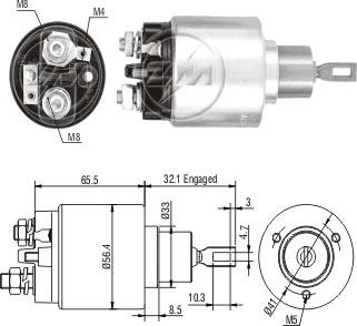 ERA ZM578 - Тяговое реле, соленоид, стартер unicars.by