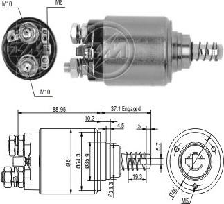 ERA ZM644 - Тяговое реле, соленоид, стартер unicars.by