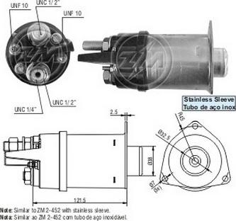 ERA ZM6452 - Тяговое реле, соленоид, стартер unicars.by