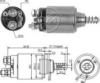 ERA ZM645 - Тяговое реле, соленоид, стартер unicars.by