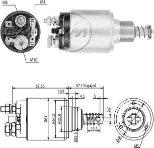 ERA ZM640 - Тяговое реле, соленоид, стартер unicars.by