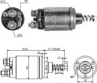 ERA ZM642 - Тяговое реле, соленоид, стартер unicars.by