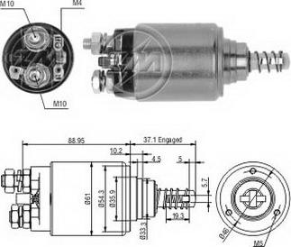 ERA ZM647 - Тяговое реле, соленоид, стартер unicars.by