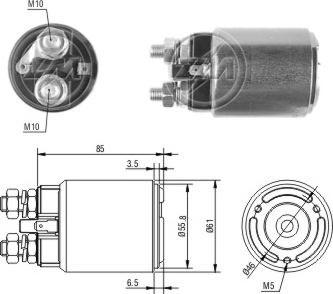 ERA ZM656 - Тяговое реле, соленоид, стартер unicars.by