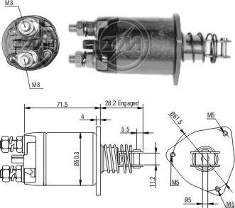 ERA ZM652 - Тяговое реле, соленоид, стартер unicars.by