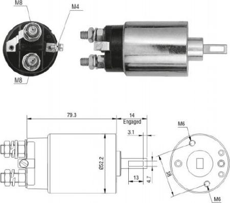 ERA ZM689 - Тяговое реле, соленоид, стартер unicars.by