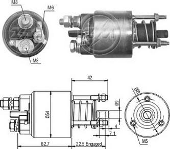 ERA ZM6395 - Тяговое реле, соленоид, стартер unicars.by