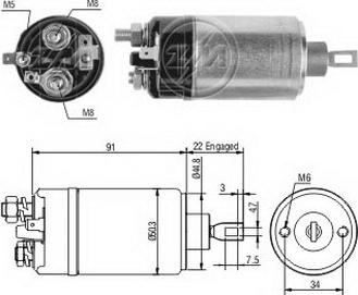 ERA ZM623 - Тяговое реле, соленоид, стартер unicars.by