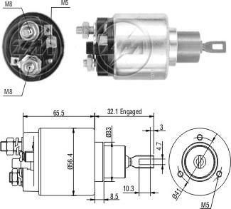 ERA ZM674 - Тяговое реле, соленоид, стартер unicars.by