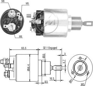 ERA ZM675 - Тяговое реле, соленоид, стартер unicars.by