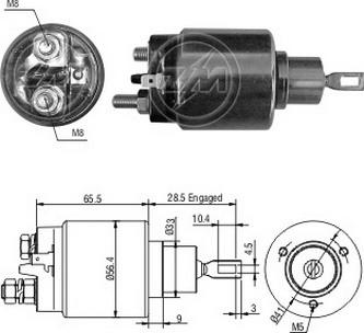 ERA ZM1976 - Тяговое реле, соленоид, стартер unicars.by