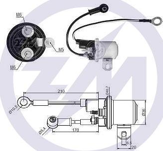 ERA ZM1428 - Тяговое реле, соленоид, стартер unicars.by