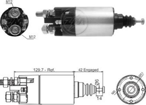 ERA ZM1842 - Тяговое реле, соленоид, стартер unicars.by