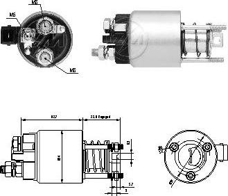 ERA ZM1396 - Тяговое реле, соленоид, стартер unicars.by