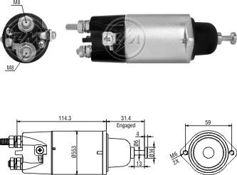 ERA ZM898 - Тяговое реле, соленоид, стартер unicars.by