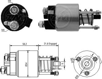 ERA ZM397 - Тяговое реле, соленоид, стартер unicars.by