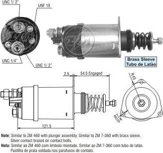 ERA ZM360 - Тяговое реле, соленоид, стартер unicars.by