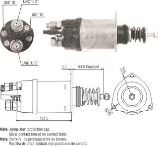 ERA ZM362 - Тяговое реле, соленоид, стартер unicars.by