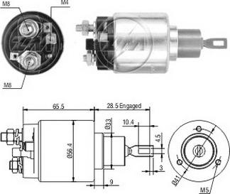 ERA ZM3674 - Тяговое реле, соленоид, стартер unicars.by