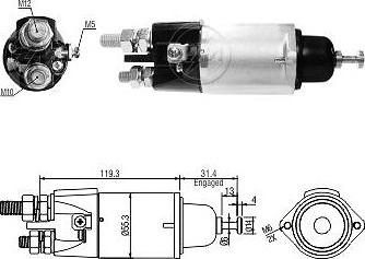 ERA ZM3898 - Тяговое реле, соленоид, стартер unicars.by