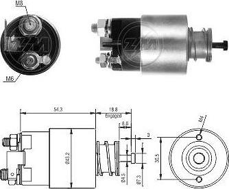 ERA ZM3391 - Тяговое реле, соленоид, стартер unicars.by