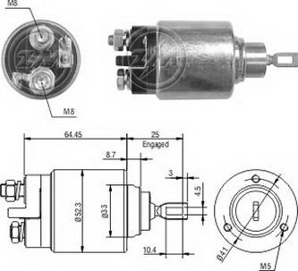 ERA ZM372 - Тяговое реле, соленоид, стартер unicars.by