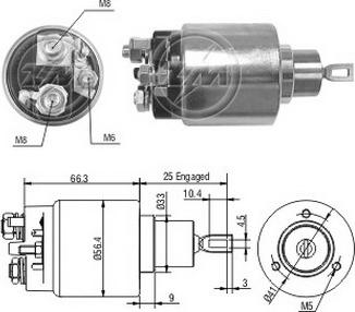 ERA ZM3775 - Тяговое реле, соленоид, стартер unicars.by