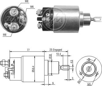 ERA ZM2973 - Тяговое реле, соленоид, стартер unicars.by