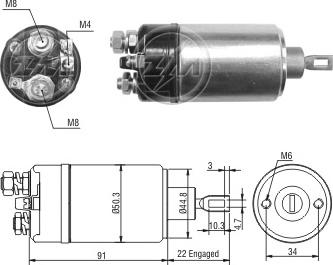 ERA ZM2629 - Тяговое реле, соленоид, стартер unicars.by