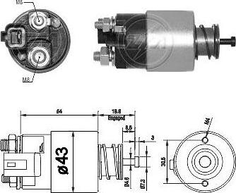 ERA ZM2391 - Тяговое реле, соленоид, стартер unicars.by