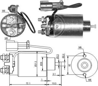 ERA ZM793 - Тяговое реле, соленоид, стартер unicars.by