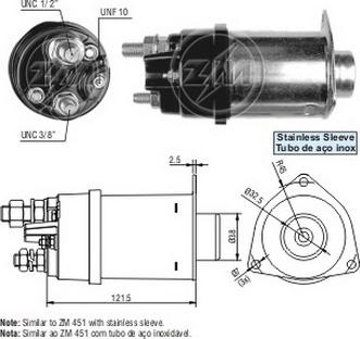 ERA ZM7451 - Тяговое реле, соленоид, стартер unicars.by