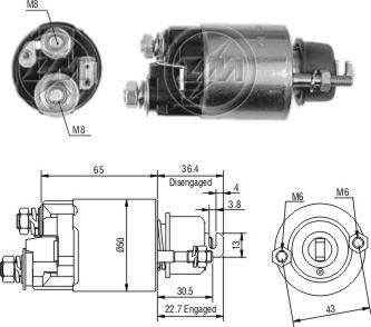 ERA ZM703 - Тяговое реле, соленоид, стартер unicars.by