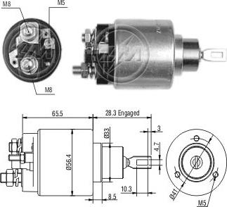 ERA ZM779 - Тяговое реле, соленоид, стартер unicars.by