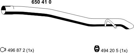 ERNST 650410 - Труба выхлопного газа unicars.by