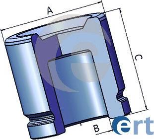 ERT 150968-C - Поршень, корпус скобы тормоза unicars.by