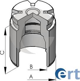 ERT 150523-C - Поршень, корпус скобы тормоза unicars.by