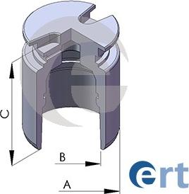 ERT 150274-C - Поршень, корпус скобы тормоза unicars.by