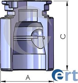 ERT 150766-C - Поршень, корпус скобы тормоза unicars.by