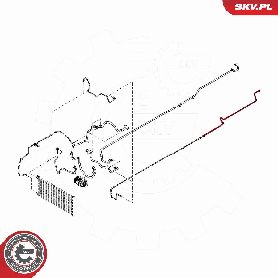 Esen SKV 54SKV663 - Трубопровод высокого / низкого давления, кондиционер unicars.by