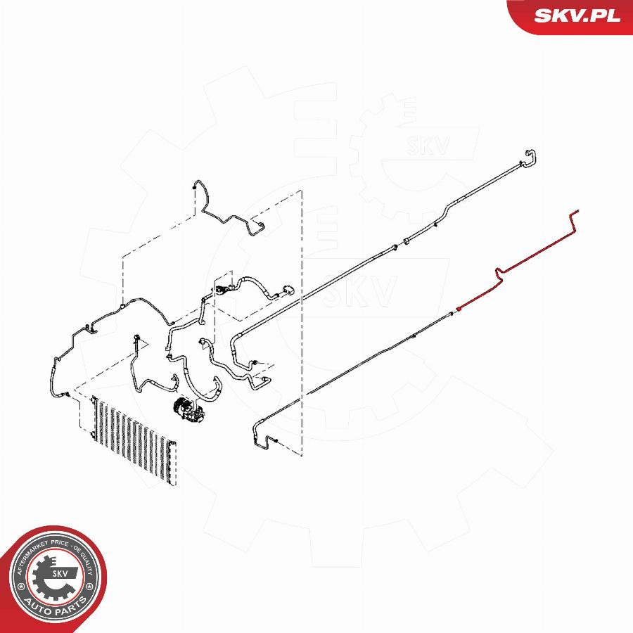 Esen SKV 54SKV617 - Трубопровод высокого / низкого давления, кондиционер unicars.by