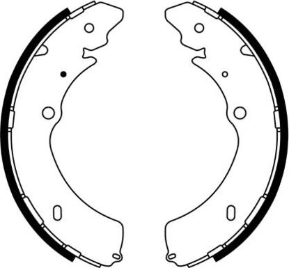 E.T.F. 09-0664 - Комплект тормозных колодок, барабанные unicars.by