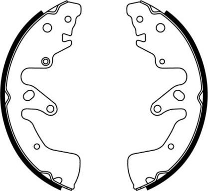 E.T.F. 09-0672 - Комплект тормозных колодок, барабанные unicars.by