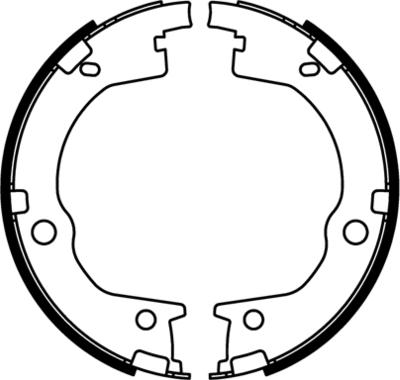 E.T.F. 09-0700 - Комплект тормозных колодок, барабанные unicars.by